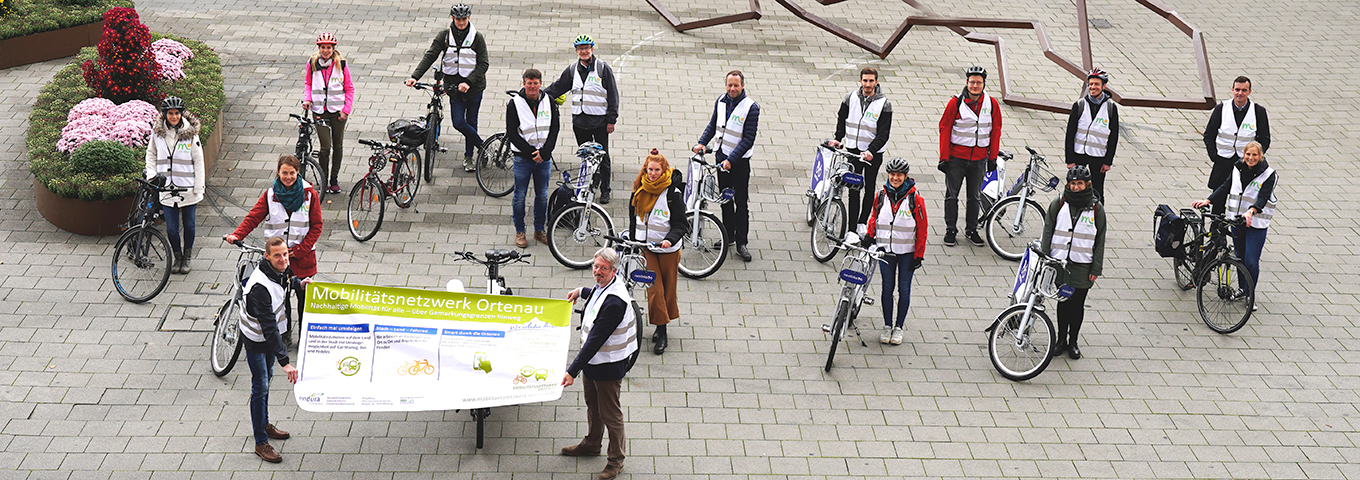 Gruppenbild des Mobilitätsnetzwerks aus de Vogelperspektive