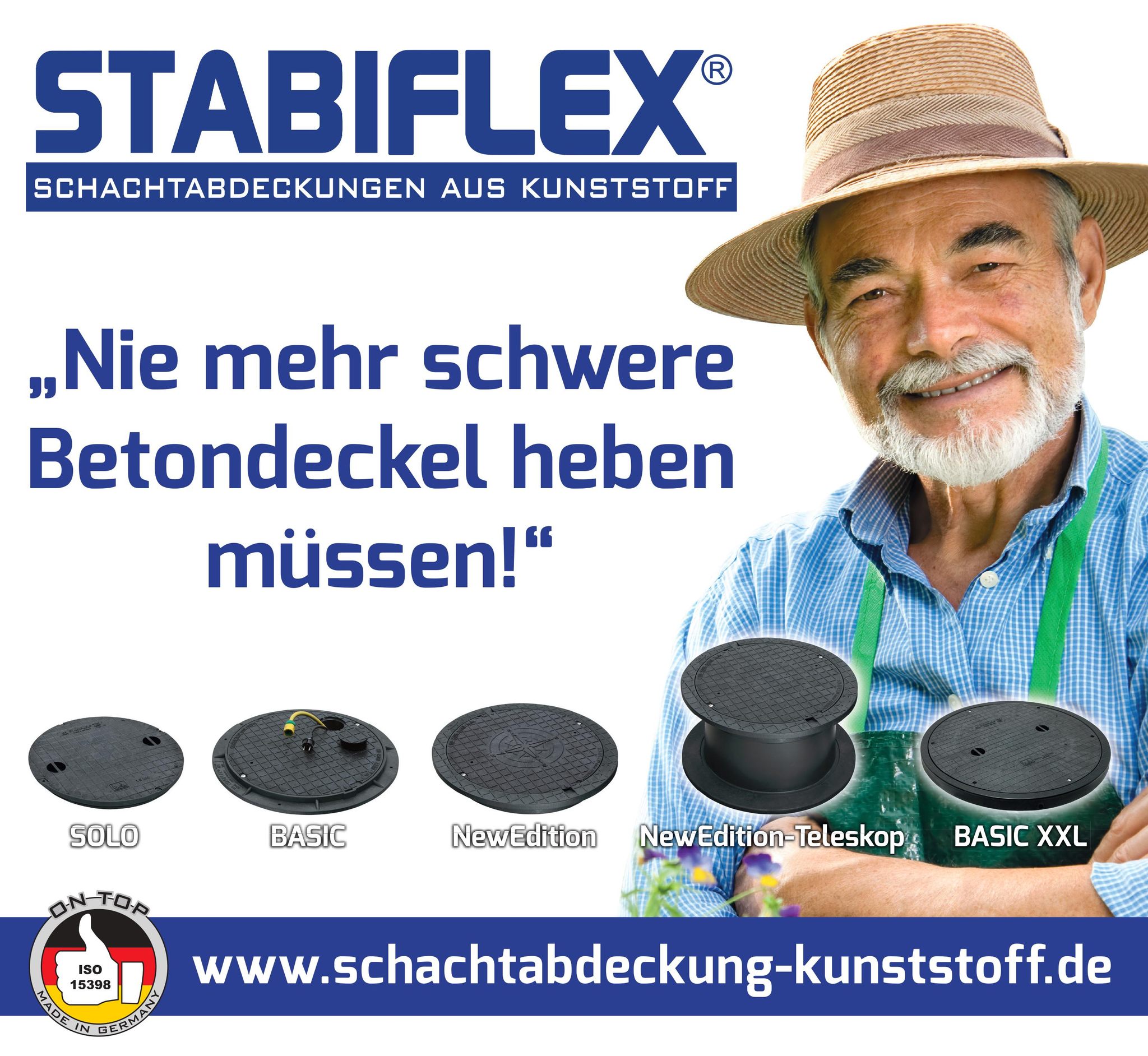 Nie mehr schwere Betondeckel heben müssen!