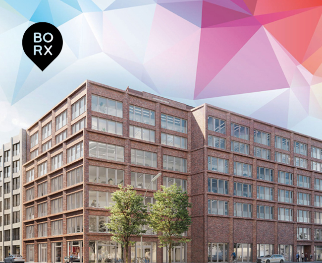 Modernes Bürogebäude BORX in Hamburg mit Eisspeichertechnik
