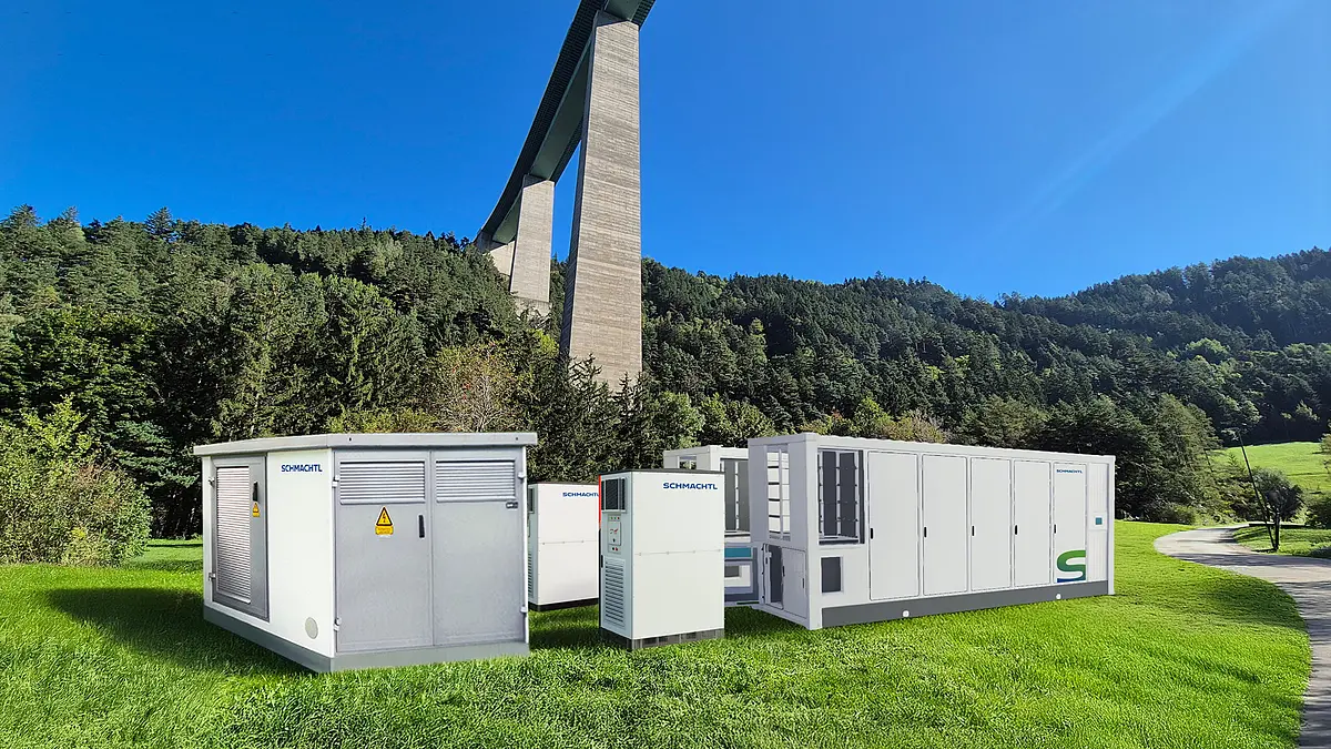 Bild Speicheranlage an der EUROPA Brücke in Innsbruck