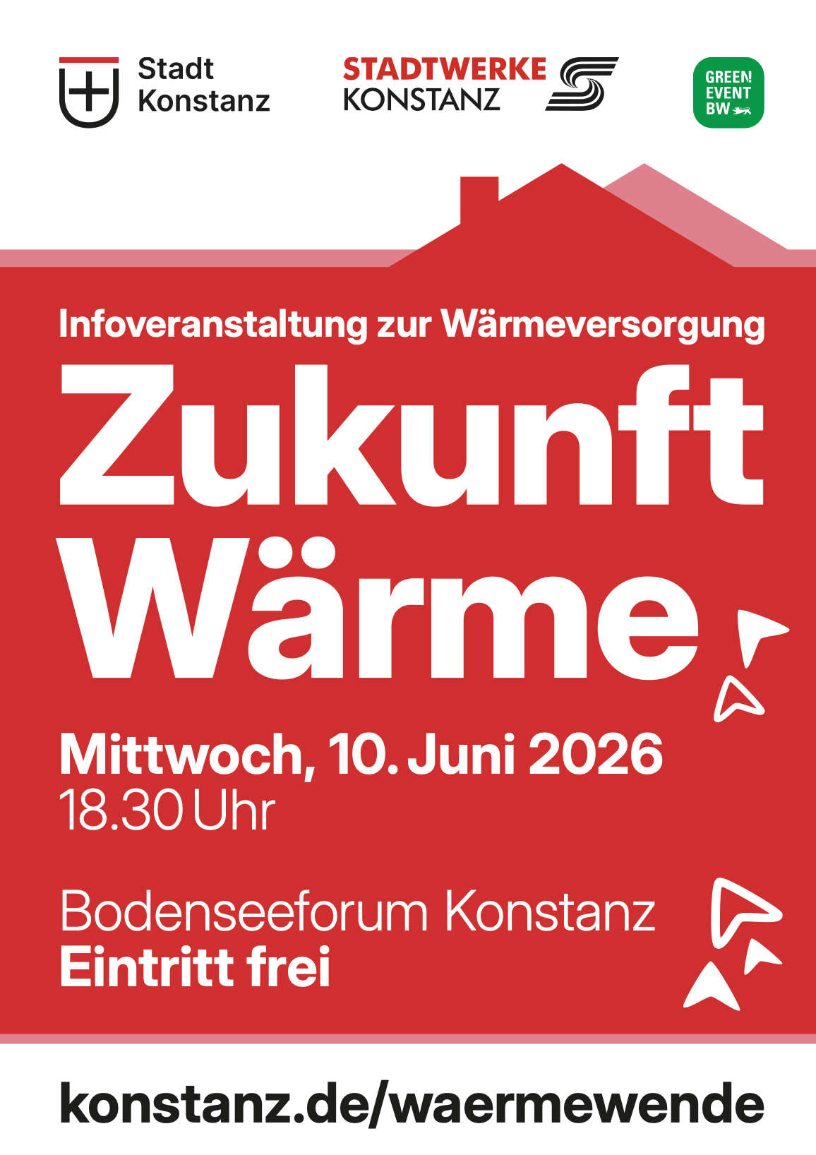 El folleto de invitación al evento «Zukunft Wärme»