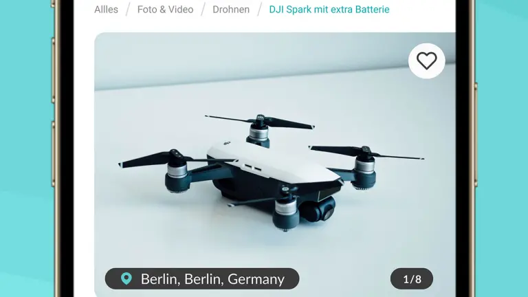 Die Produktseite von der 2share Plattform.