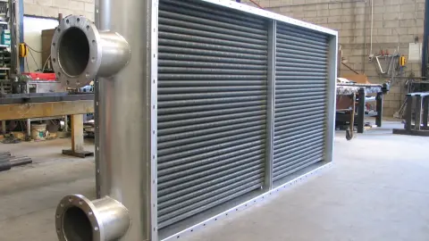 Exhaust gas heat exchanger air-thermal oil