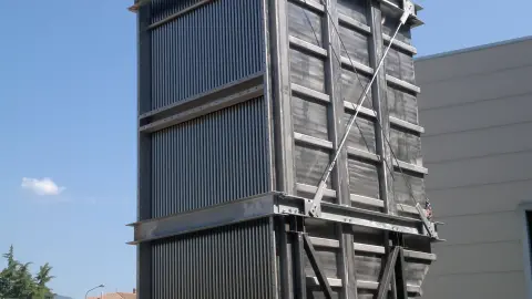 Exhaust gas heat exchanger air-to-air