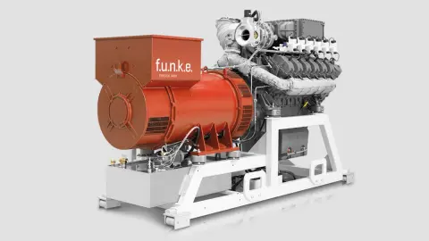 Bild eines Blockheizkraftwerks von f.u.n.k.e. Senergie