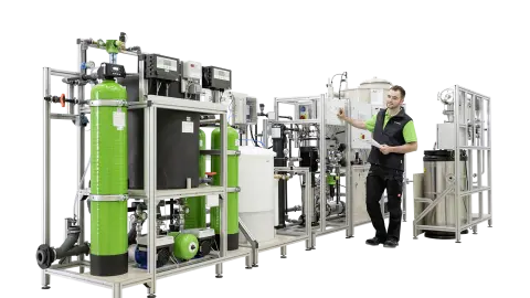 Customized Grünbeck water treatment technology and systems for industry