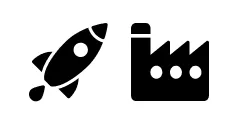Start-ups und Unternehmen Icon